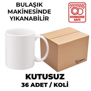 Premium Kutusuz 1 Koli Sublimasyon Porselen Beyaz Kupa - 5