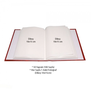 - Bordo 100 lük 10x15 cm Fotoğraf Albümü (1)  - Bordo 100 lük 10x15 cm Fotoğraf Albümü (1)