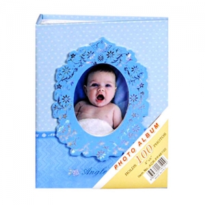 Mavi 100 lük 10x15cm Bebek Fotoğraf Albümü - 6