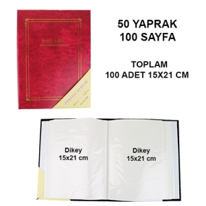 100 lük 15x21cm Fotoğraf Albümü - 4