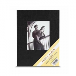 Siyah 100 lük Deri Fotoğraf Albümü 10x15 cm - 3