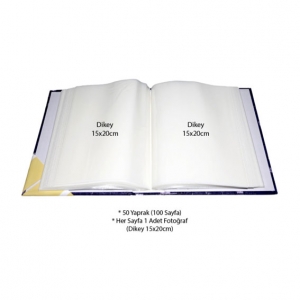  - Gri 100 lük 15x21cm Fotoğraf Albümü (1)