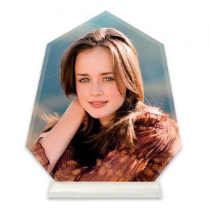 - Sublimasyon Beyaz Kristal Plaket 1021  - Sublimasyon Beyaz Kristal Plaket 1021