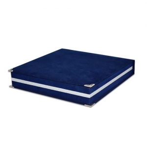 20 cm Kadife Tabak Kutusu - Lacivert - 3