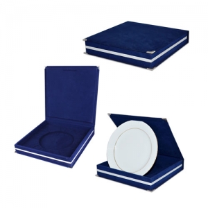 20 cm Kadife Tabak Kutusu - Lacivert - 4