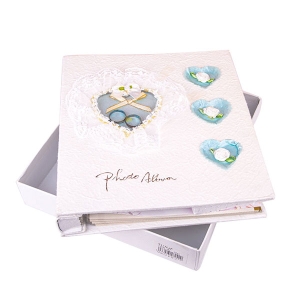  - 20 Yaprak Yapışkanlı Fotoğraf Albümü 22x24 cm - Yeşil