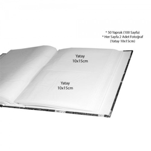  - Gri 200 lük 10x15cm Fotoğraf Albümü (1)