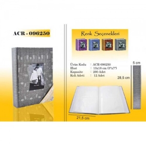Gri 200 lük Fotoğraf Albümü 13x18 cm - 3