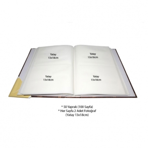 - Gri 200 lük Fotoğraf Albümü 13x18 cm (1)