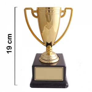 - Sublimasyon Altın Ödül Kupası 19 cm  - Sublimasyon Altın Ödül Kupası 19 cm