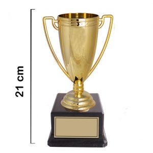 - Sublimasyon Altın Ödül Kupası 21 cm  - Sublimasyon Altın Ödül Kupası 21 cm