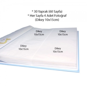 - Mavi 240 lık 10x15 cm Bebek Fotoğraf Albümü (1)  - Mavi 240 lık 10x15 cm Bebek Fotoğraf Albümü (1)
