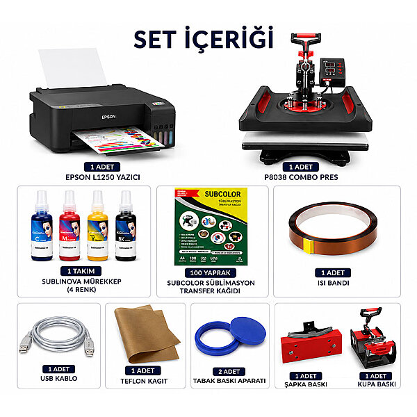 2D Baskı Sistemi (P8038 Combo + Epson L1250) - 3