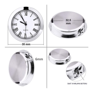 - 35 mm Geçme Saat - Gümüş (1)  - 35 mm Geçme Saat - Gümüş (1)