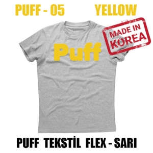 PUFF Sarı Flex PU Tekstil Transfer Folyosu - 51 cm x 1 metre - 3