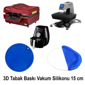- 3D Tabak Baskı Vakum Silikonu 15 cm  - 3D Tabak Baskı Vakum Silikonu 15 cm