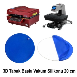 - 3D Tabak Baskı Vakum Silikonu 20 cm  - 3D Tabak Baskı Vakum Silikonu 20 cm