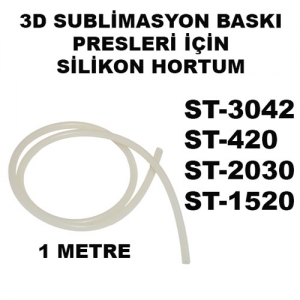 - 3D Transfer Presleri için Silikon Hortum 1 metre  - 3D Transfer Presleri için Silikon Hortum 1 metre