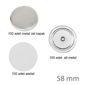- Rozet Magnet 58 mm (100 adet )  - Rozet Magnet 58 mm (100 adet )