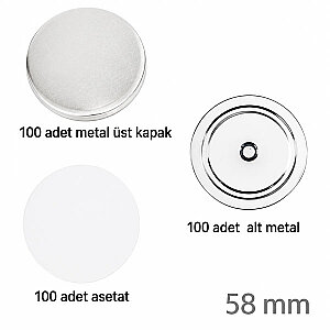 Rozet Magnet 58 mm  (100 adet )