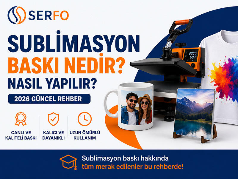 Sublimasyon Baskı Nedir? 2026 Güncel Rehber | Serfo Akademi