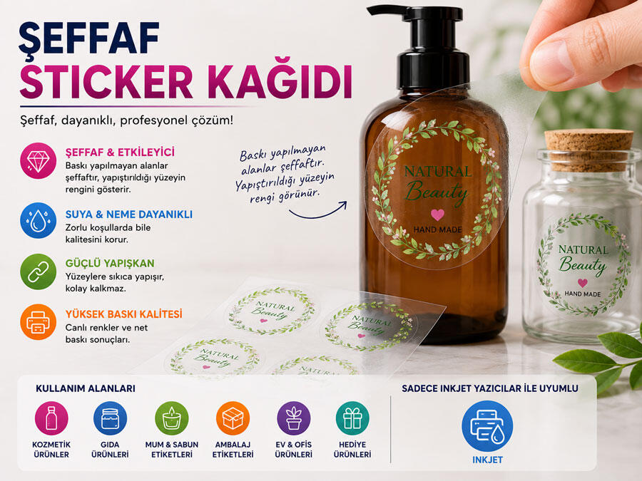Şeffaf Sticker Kağıdı Nedir? Nerelerde Kullanılır?