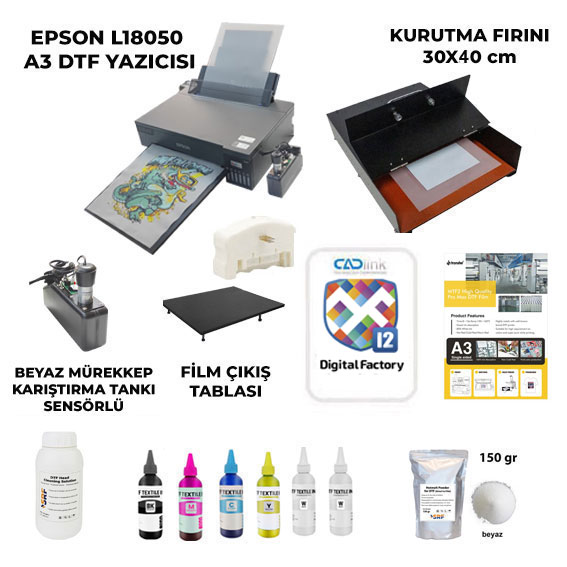 A3 DTF Tekstil Baskı Seti (CADLink) - 2