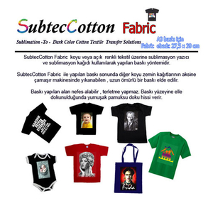  - SubtecCotton A3 Fabric 27,5x39 cm (5 adet ) (1)