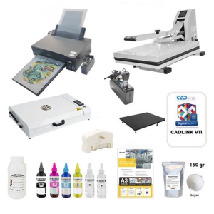  - Komple A3 DTF Tekstil Baskı Seti (CADLink)
