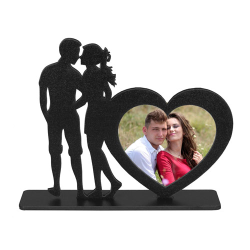  - Siyah Ahşap Love Çerçeve 25x21 cm