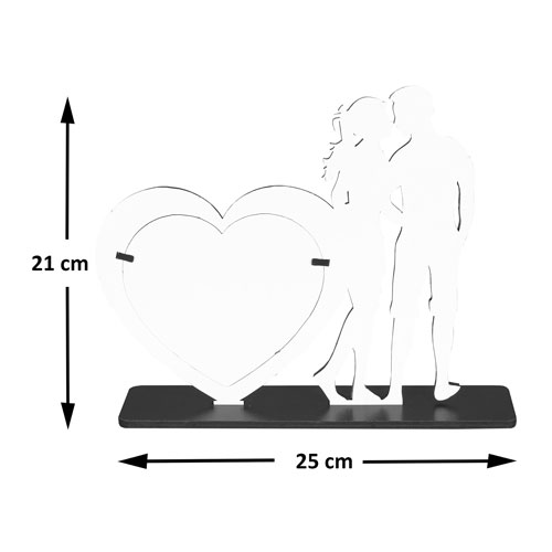  - Siyah Ahşap Love Çerçeve 25x21 cm (1)