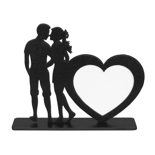 Siyah Ahşap Love Çerçeve 25x21 cm - 3