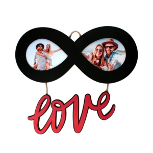  - Ahşap Sonsuzluk Çerçeve (Kırmızı Love)