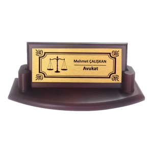 Ahşap Masa İsimliği   - 3