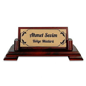 Ahşap Masa İsimliği - 3
