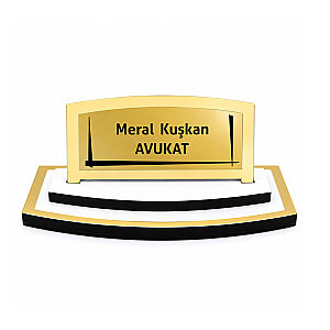 Beyaz Ahşap Masa İsimliği BK03