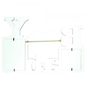 Ahşap Bebek Çerçevesi (Pembe) - 3