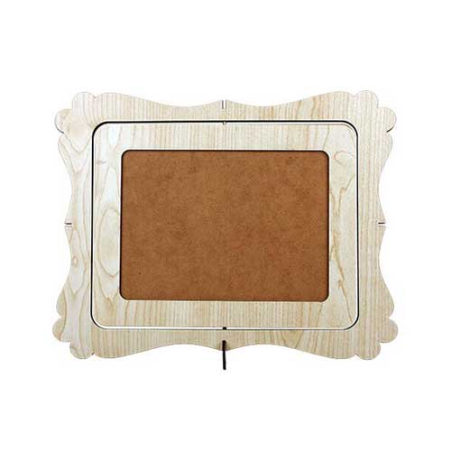 Ahşap Dönen 15x21 Çerçeve (Akça) - 3