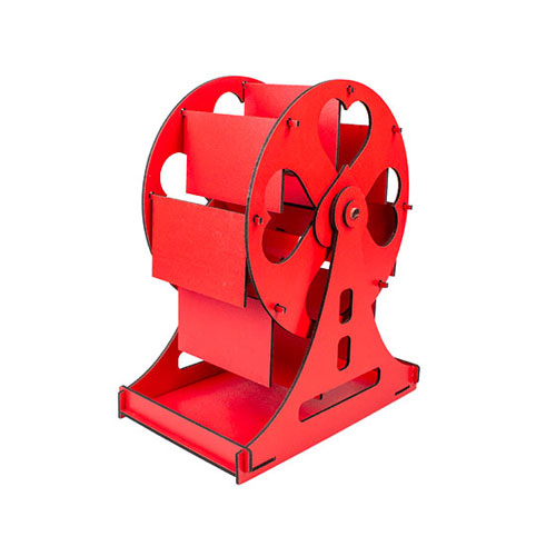  - Ahşap Dönme Dolap Çerçeve 25cm (Kırmızı) (1)