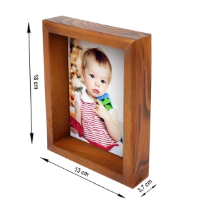 Ahşap Fotoğraf Çerçevesi 10x15 cm - Kahverengi