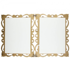 Ahşap İkili Akordiyon 15x21 cm Çerçeve - 3
