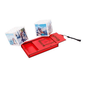  - Ahşap Kutulu Patlayan Sürpriz Küpler - Kırmızı (1)