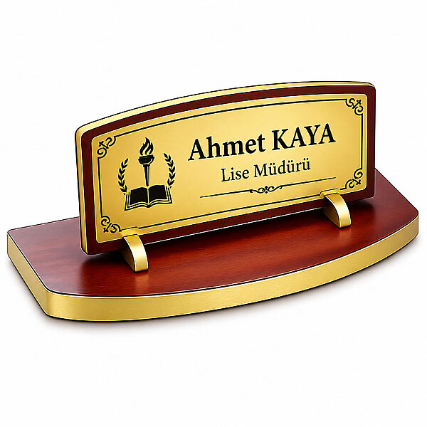 Ahşap Masa İsimliği BK27 - 3