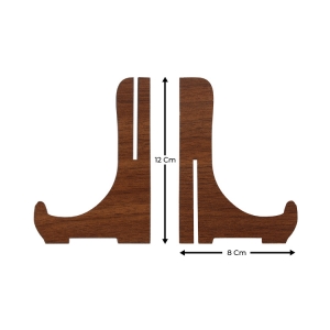  - Ahşap 12 cm Teşhir Ayağı - Ceviz (1)