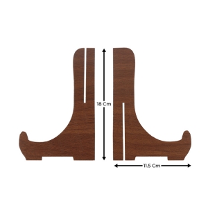  - Ahşap 18 cm Teşhir Ayağı - Ceviz (1)
