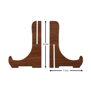  - Ahşap 9 cm Teşhir Ayağı - Ceviz (1)