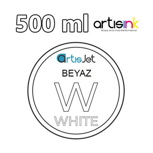 - artisJet UV Beyaz Mürekkep - 500 ML (1)  - artisJet UV Beyaz Mürekkep - 500 ML (1)