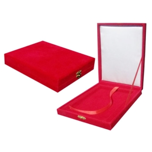 - Ayaklı Ahşap Plaket Kutusu 12x16 cm - Kırmızı  - Ayaklı Ahşap Plaket Kutusu 12x16 cm - Kırmızı