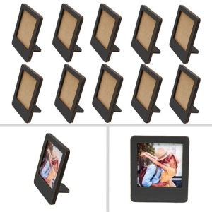  - Ayaklı Polaroid Siyah Çerçeve - 10 lu Set 