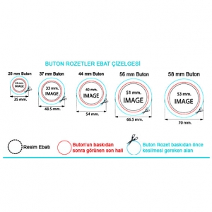 Ayarlanabilir  Plastik Rozet Kesici 53-210 mm - 3